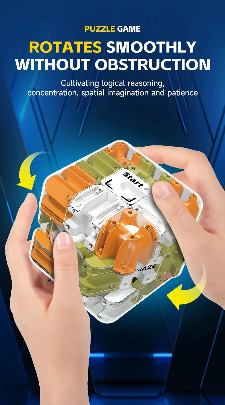 3D Maze Magic Cube Fidgeting Toys Kids Labyrinth Creative Puzzle Intelligence Cube Logical Thinking Anti Stress Educational Toys