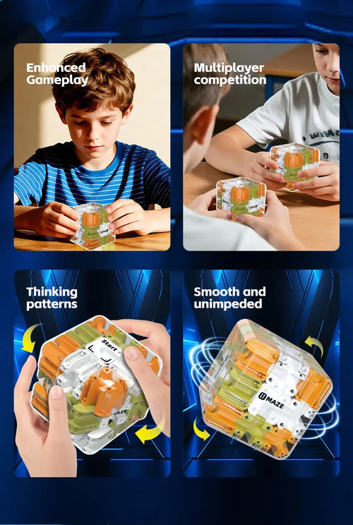 3D Maze Magic Cube Fidgeting Toys Kids Labyrinth Creative Puzzle Intelligence Cube Logical Thinking Anti Stress Educational Toys