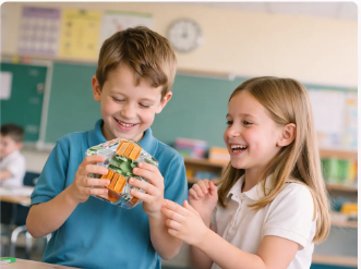 3D Labyrinth Puzzle Cube RosaVeria